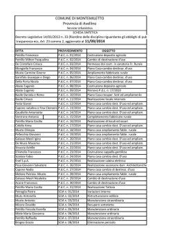 scheda sintetica PdC -DIA