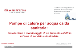 Pompe di calore per acqua calda sanitaria