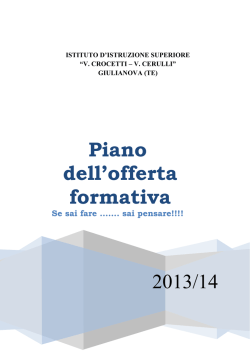P.O.F. 2013-2014 - IIS "Crocetti