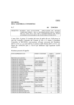 Delibera di A.C. n. 07 del 23/04/2014