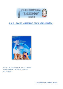 pai - 2&deg; Istituto Comprensivo "S. Alessandra"