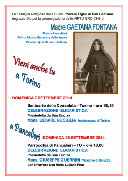 Manifesto Celebrazioni - Arcidiocesi di Torino