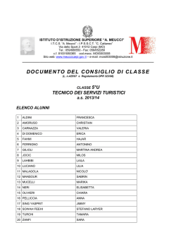 Documento classe 5^U