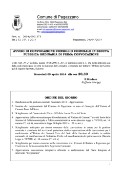 convocazione consiglio