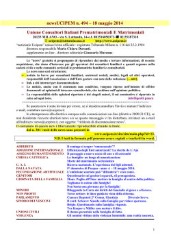 news 494 - 18 maggio 2014