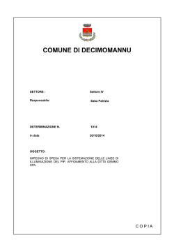COMUNE DI DECIMOMANNU