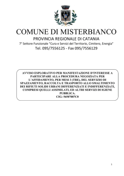 COMUNE DI MISTERBIANCO