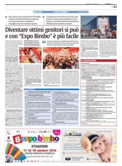 Diventare ottimi genitori si pu&ograve; e con &ldquo;Expo Bimbo&rdquo; &egrave; pi&ugrave; facile