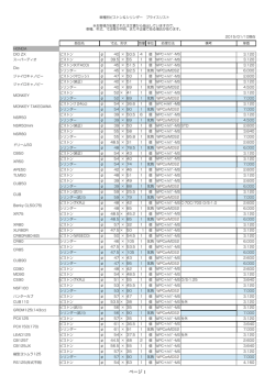 車種別ピストンシリンダー参考価格（PDF