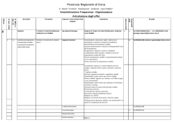 Articolazione Settore VI e competenze