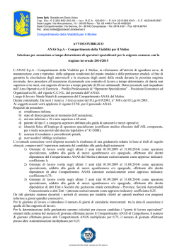 Compartimento della Viabilit&agrave; per il Molise Selezione