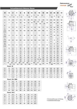 Schnell&uuml;bersicht Motoren Masse
