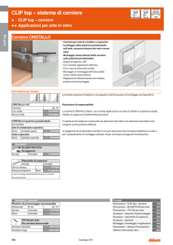 CLIP top &ndash; sistema di cerniere