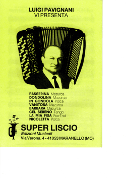 LUIGI PAVIGNANI VI PRESENTA - edizioni musicali superliscio