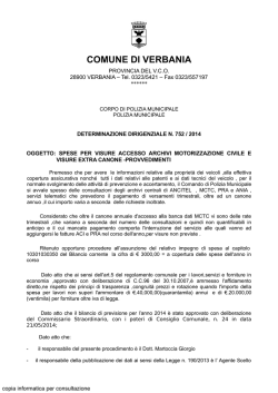 provvedimenti - Comune di Verbania