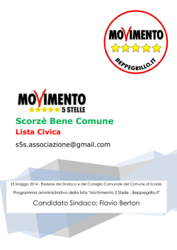 Programma 2014 - Meetup Scorz&egrave; 5 Stelle | E