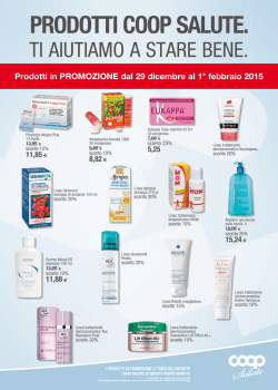 Prodotti in Promozione dal 29 dicembre al 1