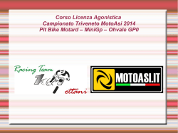 Corso Licenza Agonistica Campionato Triveneto MotoAsi 2014 Pit