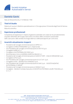 Daniela Gavio - Grupposias.it
