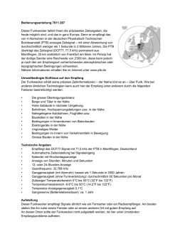 Bedienungsanleitung 7611.287 Dieser - Migros