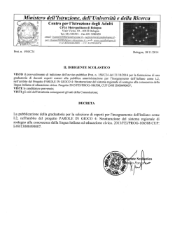 Parole in gioco - CPIA Metropolitano di Bologna