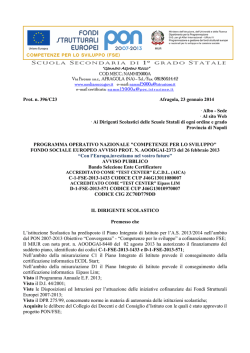 bando ente certificatore pon c1-d1