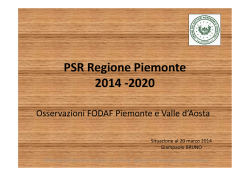 2014 Presentazione Tavolo PSR