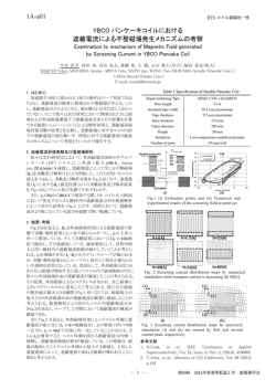 HTS NMR、Y系線材(1) - 公益社団法人 低温工学・超電導学会