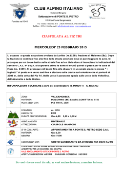 Locandina Piz Tri ciaspole