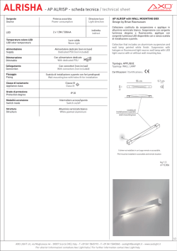 ALRISHA | Parete 2 - Scheda tecnica