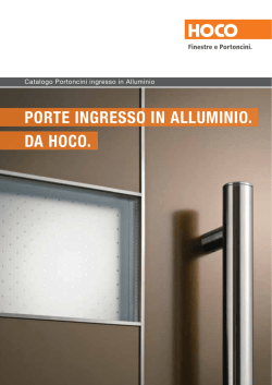 PORTE INGRESSO IN ALLUMINIO. DA HOCO.