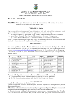 COMUNE DI SAN FERDINANDO DI PUGLIA