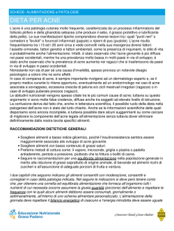 DIETA PER ACNE - Educazione Nutrizionale Grana Padano