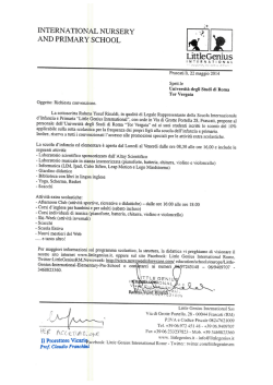 Convenzione Little Genius International