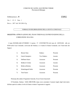 8-Approvazione Piano triennale di prevenz della corruz 2014-2016