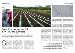 Soluzioni ecosostenibili per il lavoro agricolo