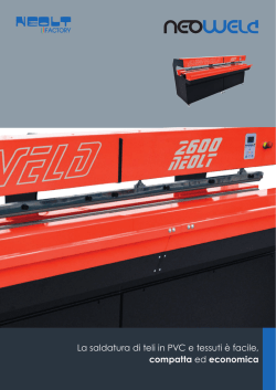La saldatura di teli in PVC e tessuti &egrave; facile, compatta