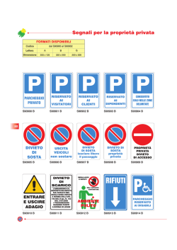 cartelli propriet&agrave; privata