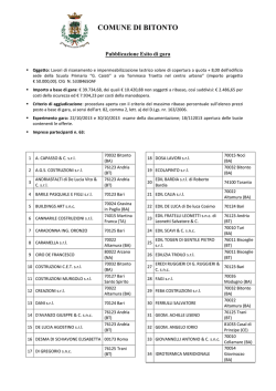 COMUNE DI BITONTO