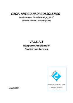 COOP. ARTIGIANI DI GOSSOLENGO VAL.S.A.T