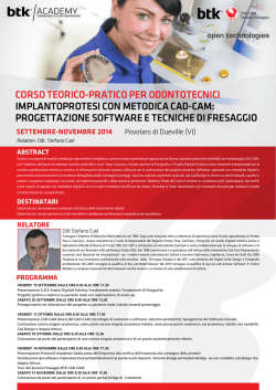 progettazione software e tecniche di fresaggio - BTK