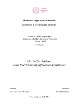 Maximilien Holmes. How Intertextuality Influences