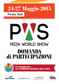Scarica la Domanda di Partecipazione
