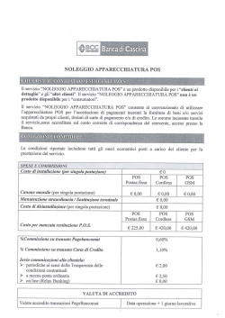 Offerta POS Banca di Cascina