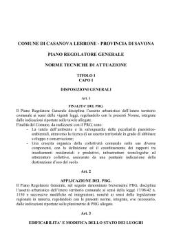 provincia di savona piano regolatore generale