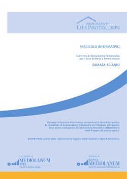 Premio Annuo - durata 10 anni