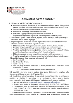 I CONCORSO "ARTE E NATURA"