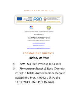 formazione docenti - Consiglio di Istituto