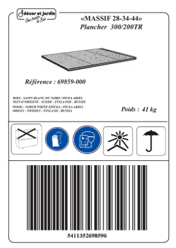 MASSIF 28-34-44&raquo; Plancher 300/200TR Poids