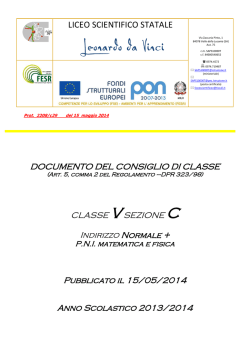 5 C - Liceo Scientifico "Leonardo da Vinci"